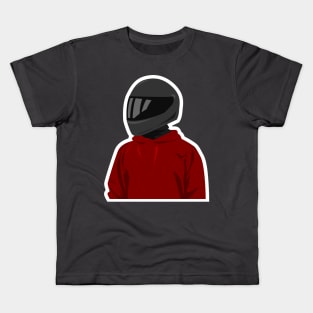 Rider with Helmet Kids T-Shirt